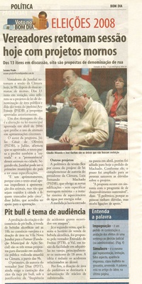 Bom Dia Jundiaí - 05/08/2008