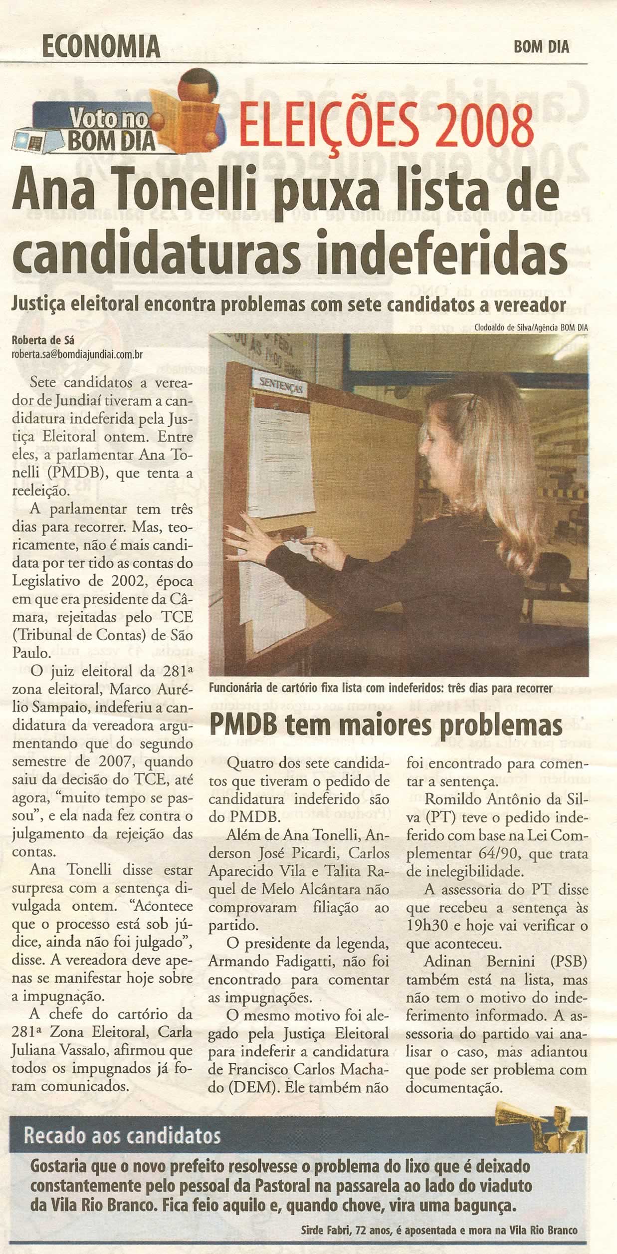 Bom Dia Jundiaí - 05/08/2008