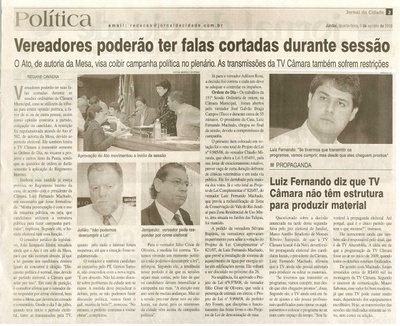 Jornal da Cidade - 06/08/2008