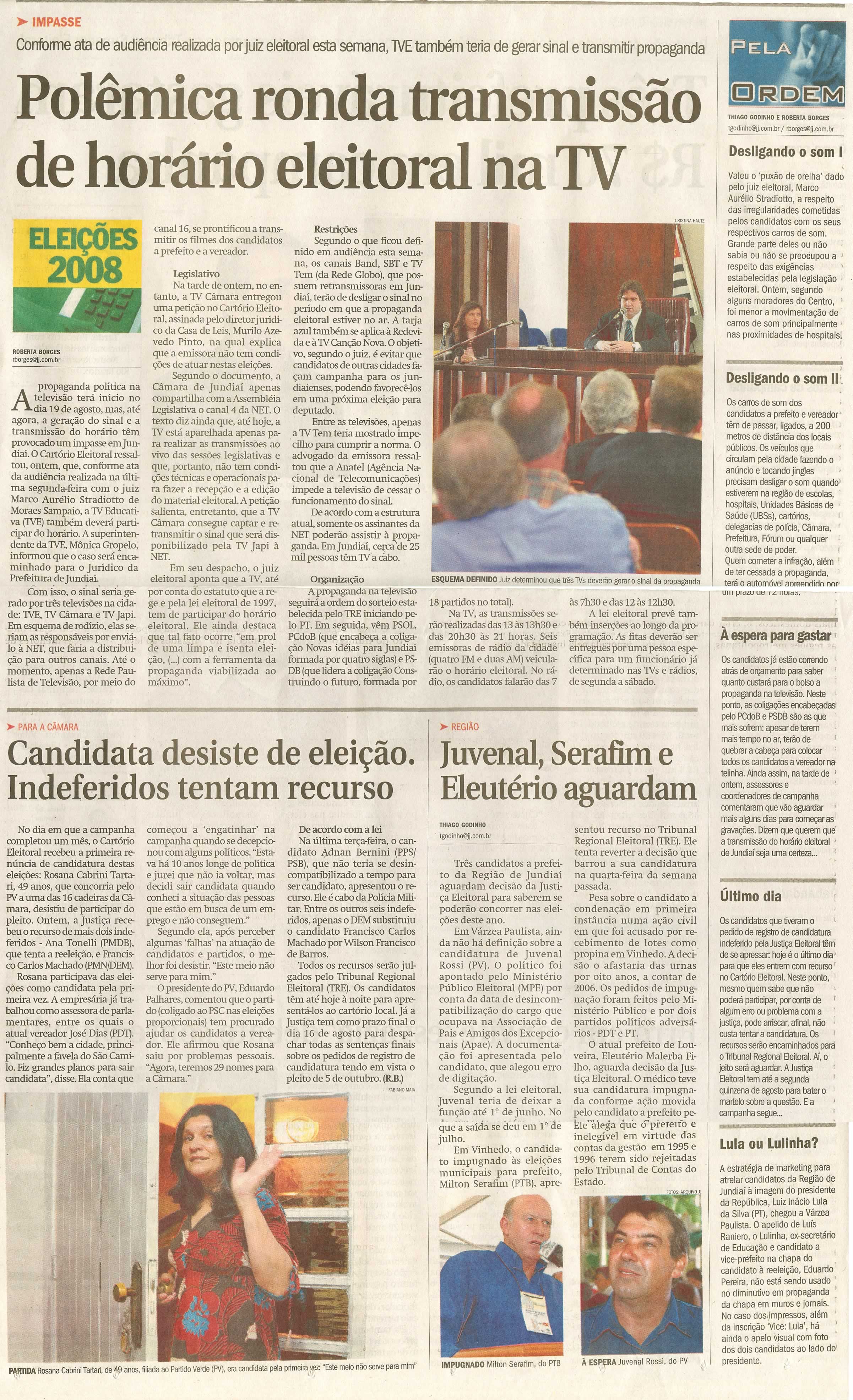 Jornal de Jundiaí - 07/08/2008