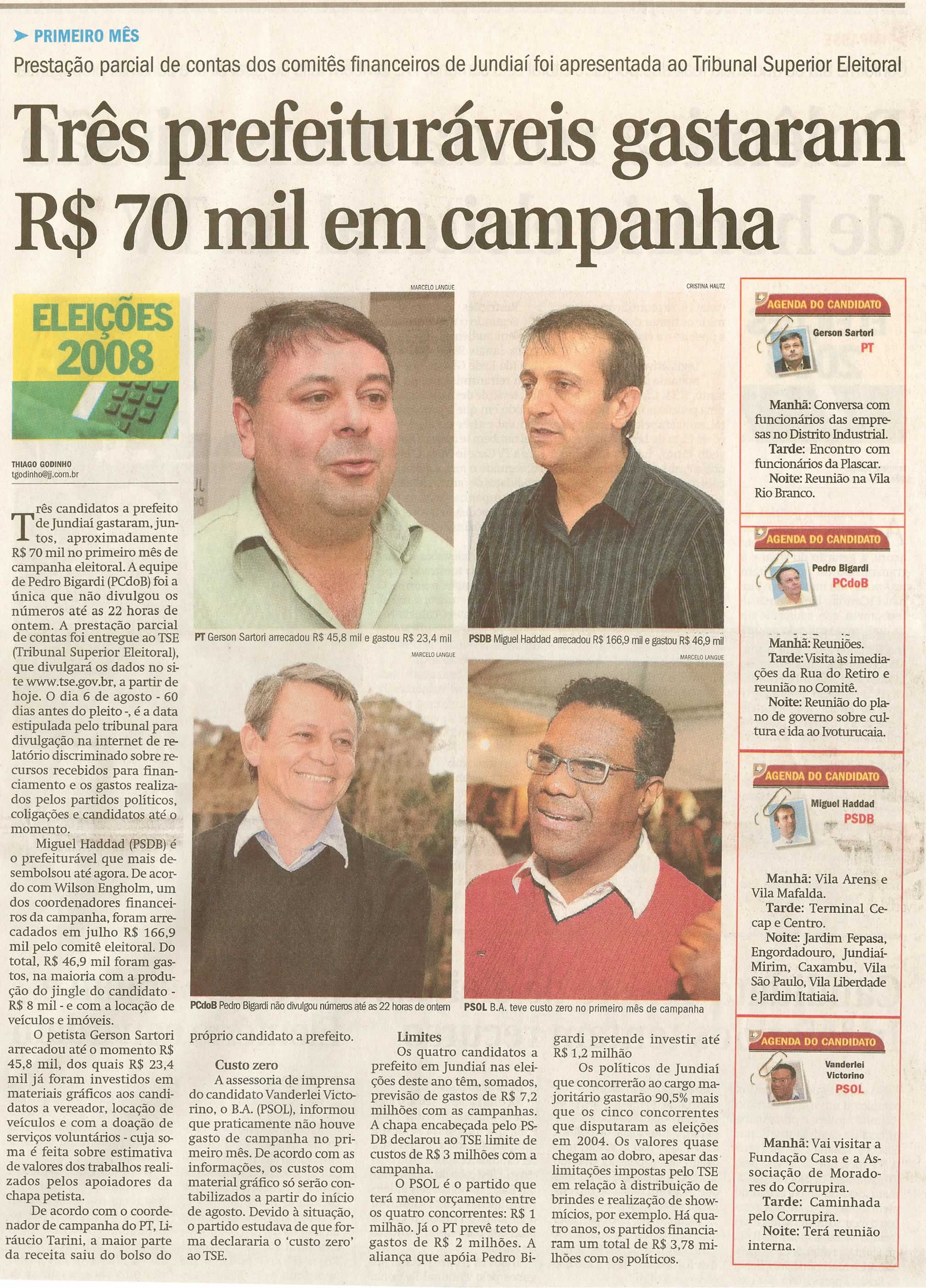 Jornal de Jundiaí - 07/08/2008