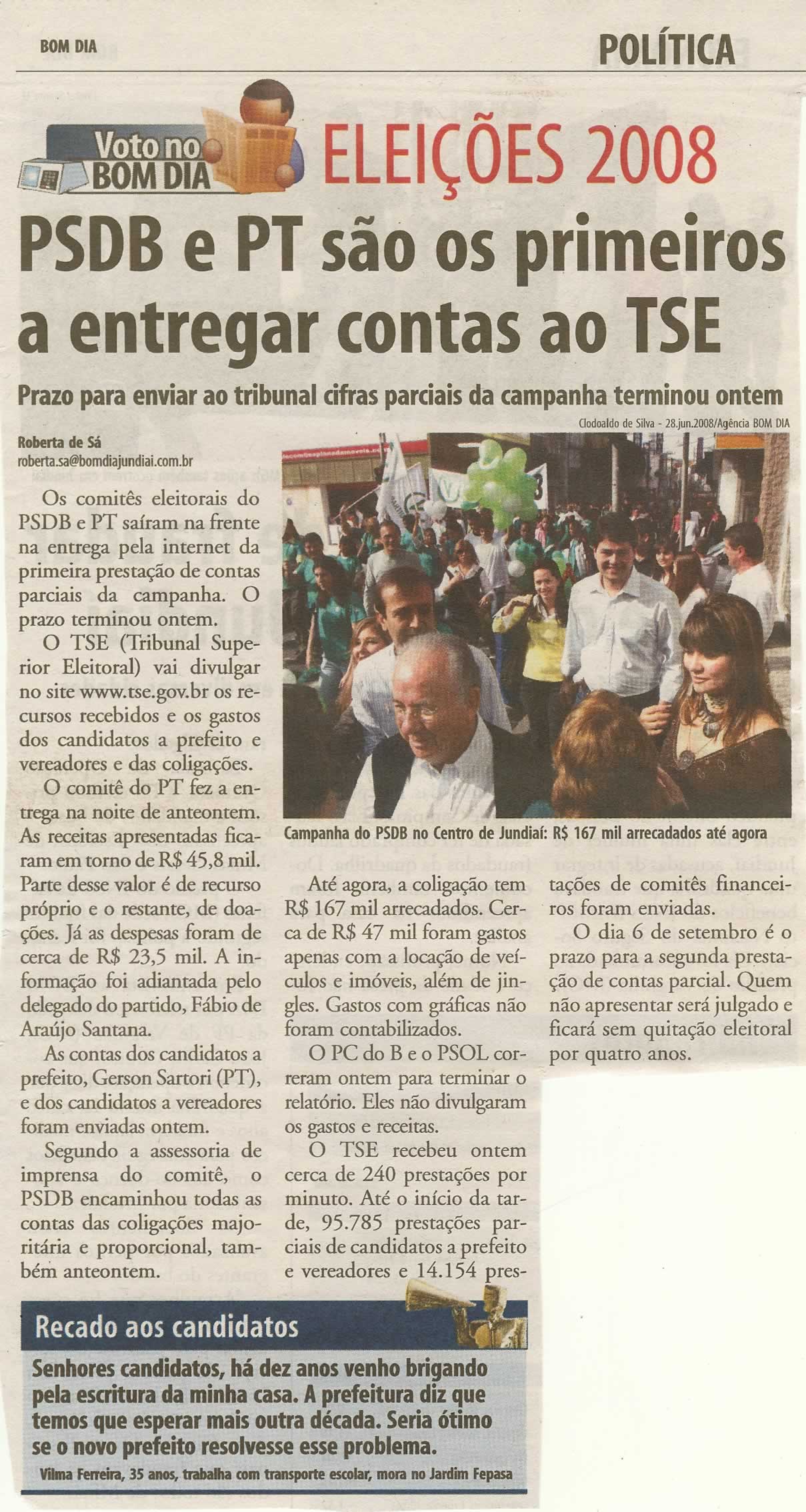 Bom Dia Jundiaí - 07/08/2008