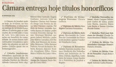 Jornal de Jundiaí - 08/08/2008