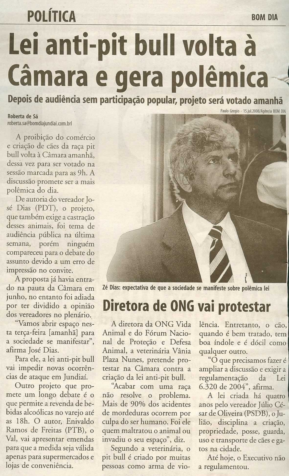 Bom Dia Jundiaí - 11/08/2008