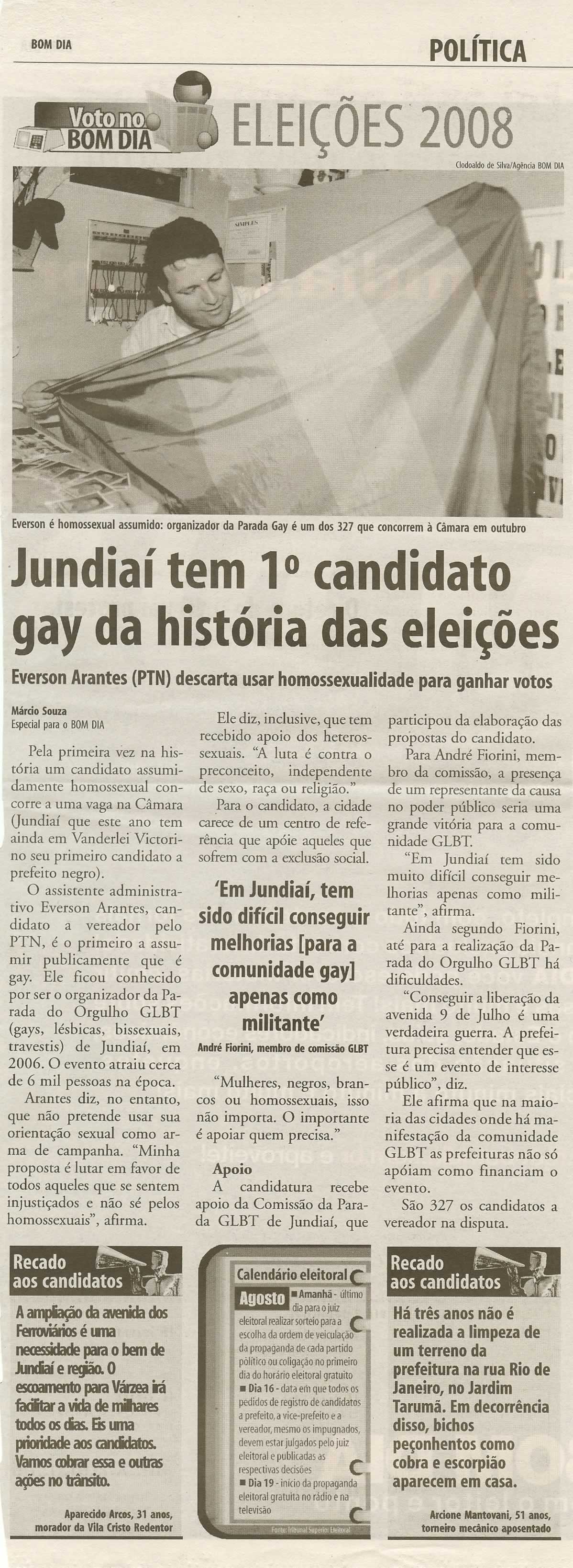 Bom Dia Jundiaí - 11/08/2008