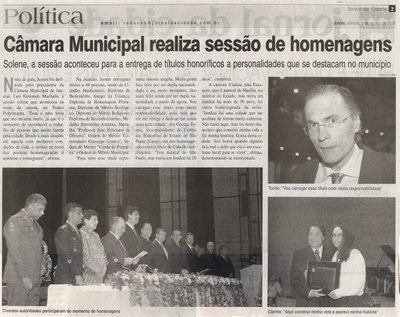 Jornal da Cidade - 09/08/2008
