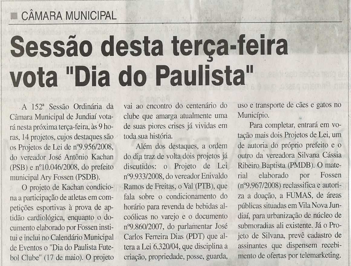 Jornal da Cidade - 10/08/2008