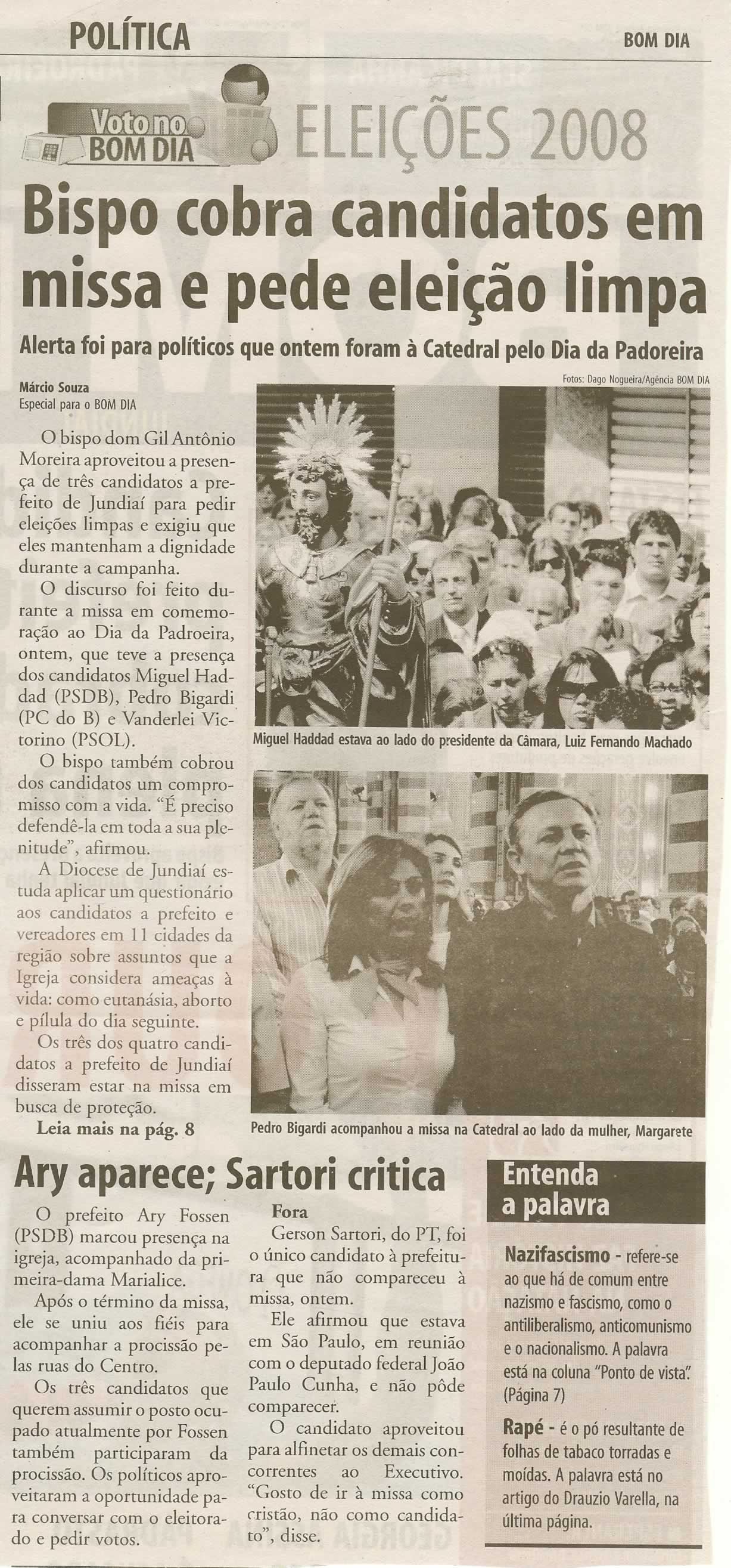 Bom Dia Jundiaí - 16/08/2008