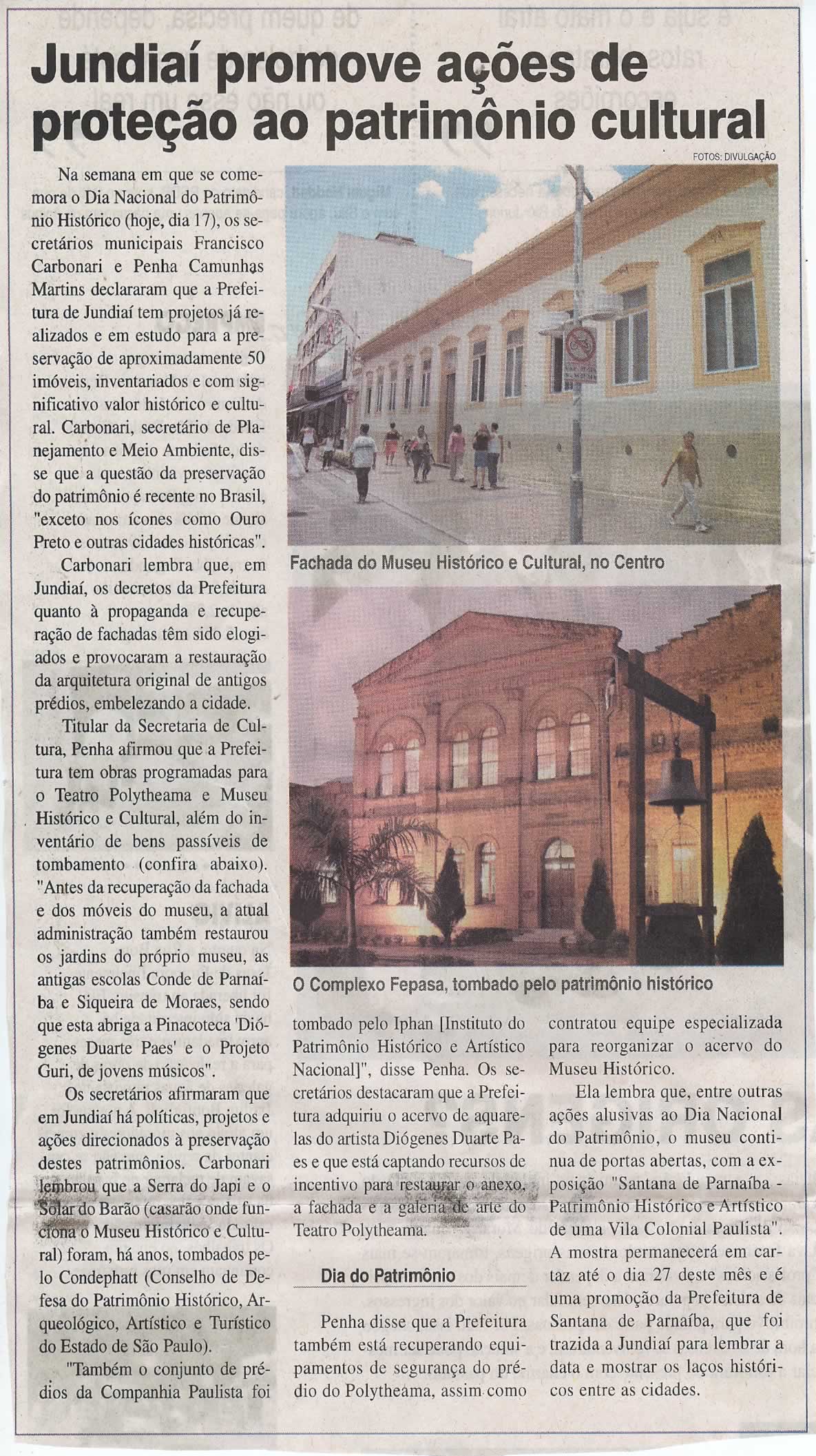 Jornal da Cidade - 17/08/2008