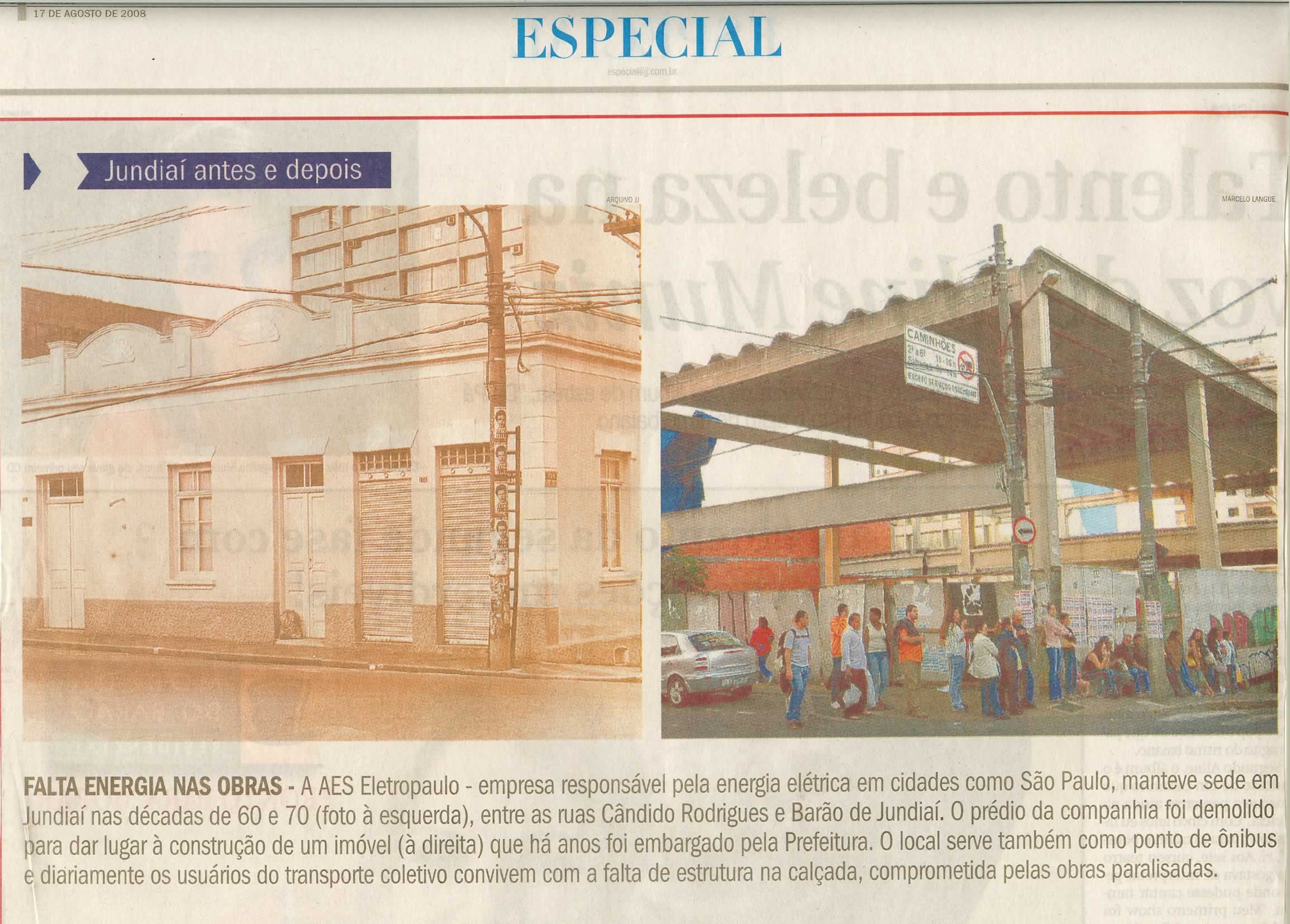 Jornal de Jundiaí - 17/08/2008