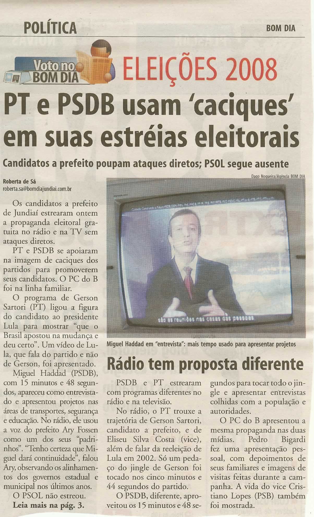 Bom Dia Jundiaí - 21/08/2008