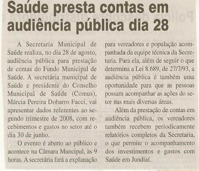 Jornal da Cidade - 22/08/2008