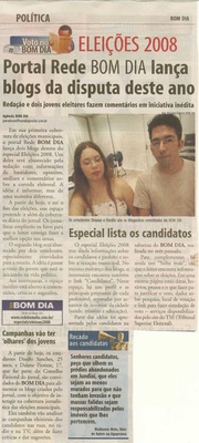 Bom Dia Jundiaí - 22/08/2008