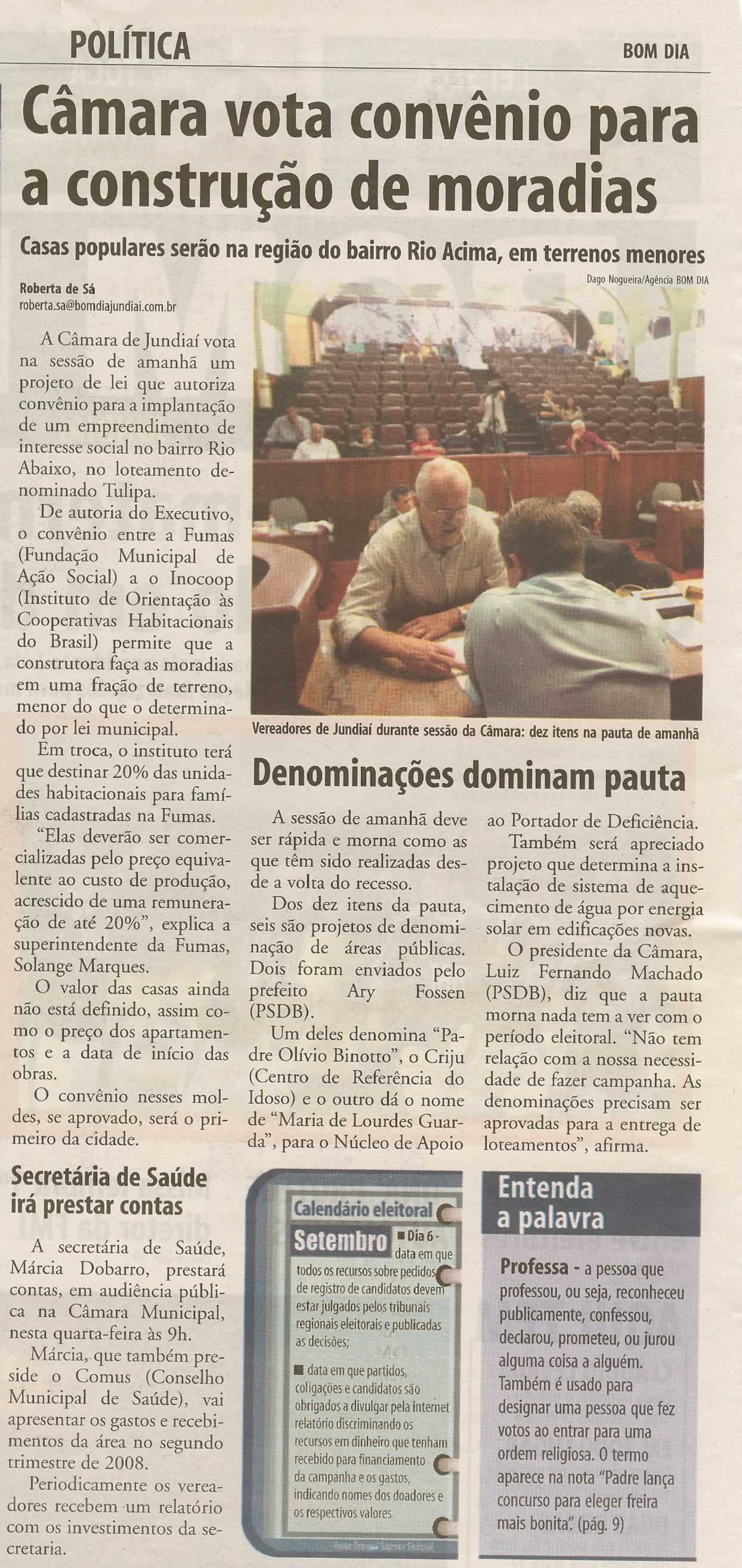 Bom Dia Jundiaí - 25/08/2008
