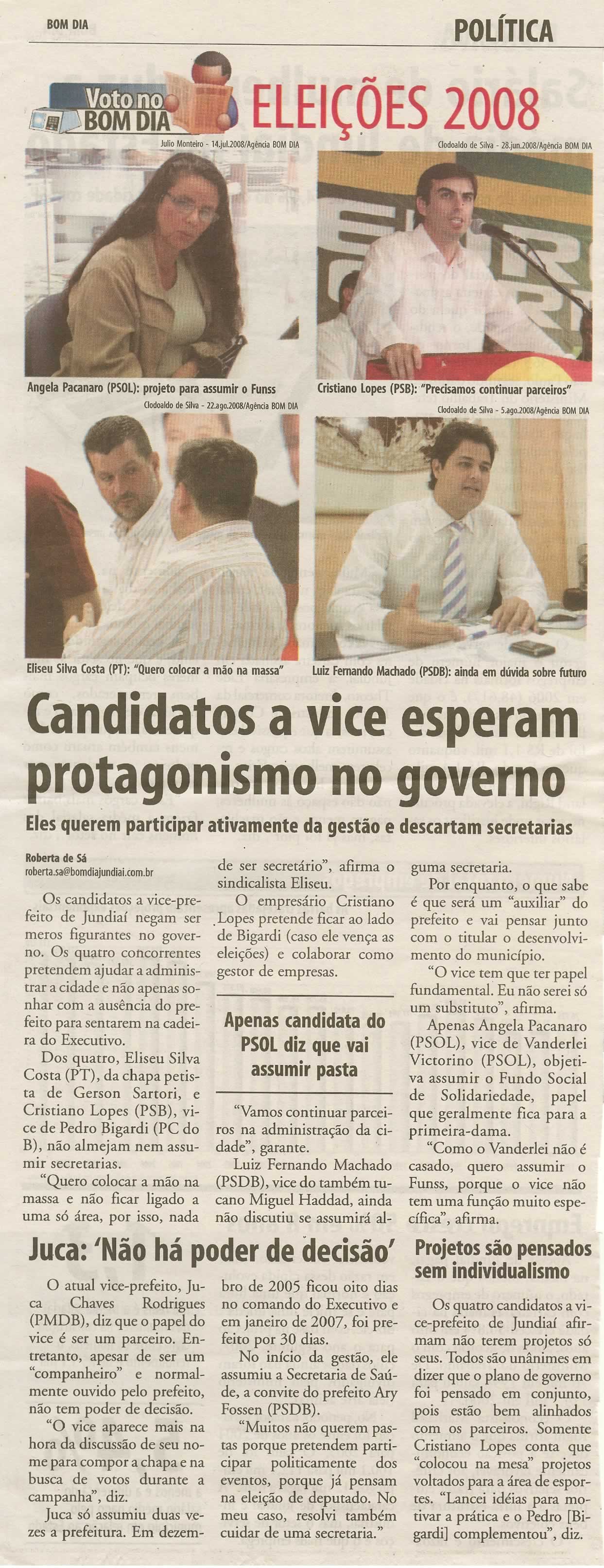 Bom Dia Jundiaí - 24/08/2008