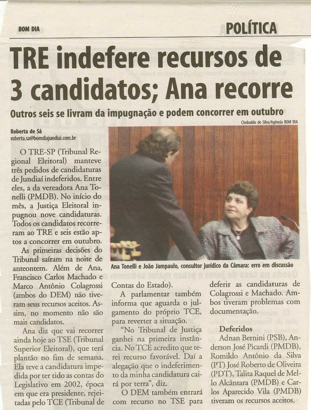 Bom Dia Jundiaí - 23/08/2008
