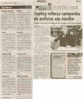 Bom Dia Jundiaí - 24/08/2008