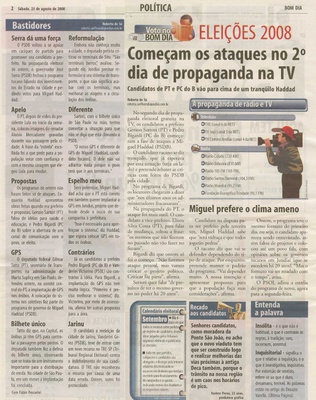 Bom Dia Jundiaí - 23/08/2008