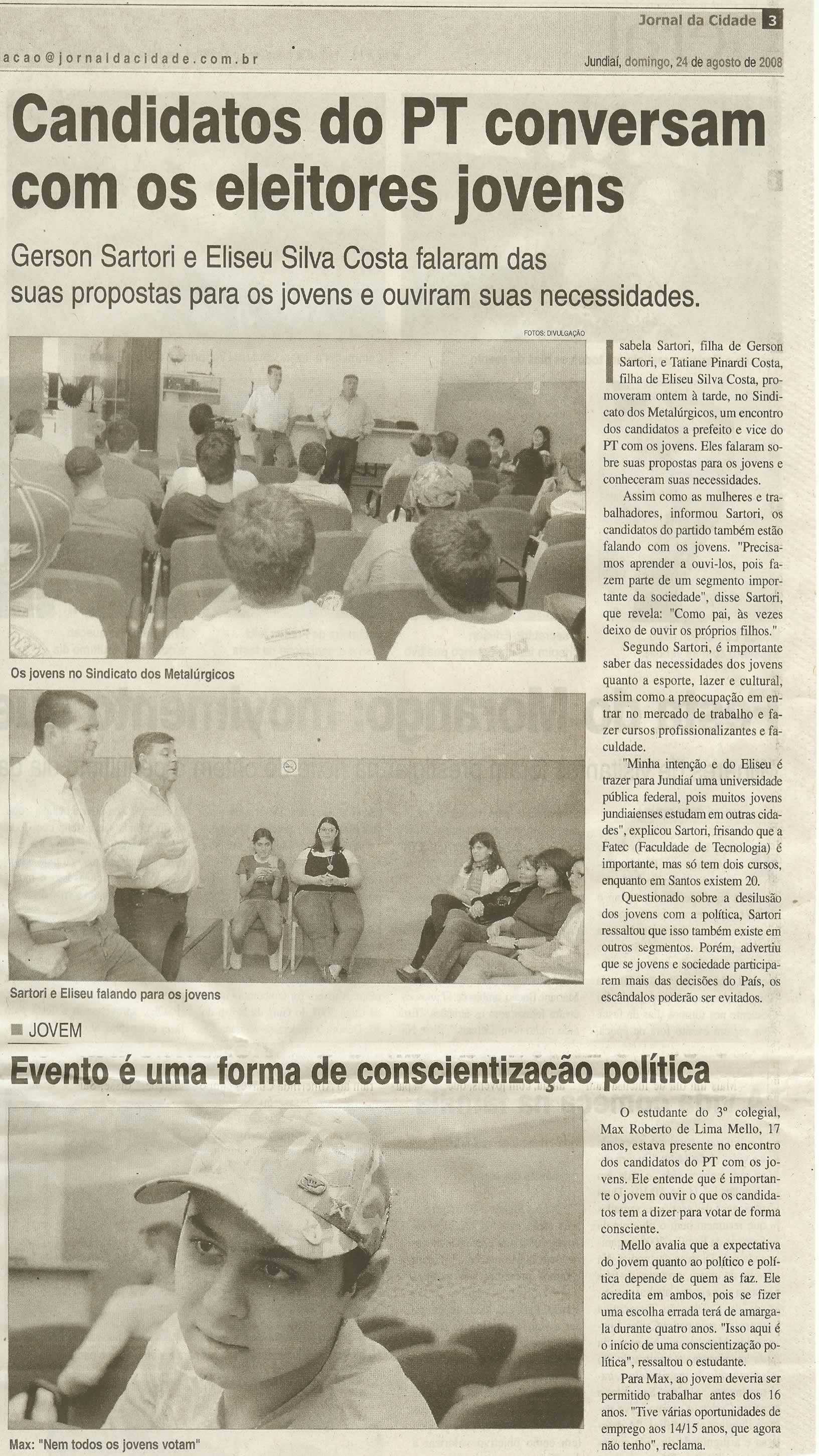 Jornal da Cidade - 24/08/2008