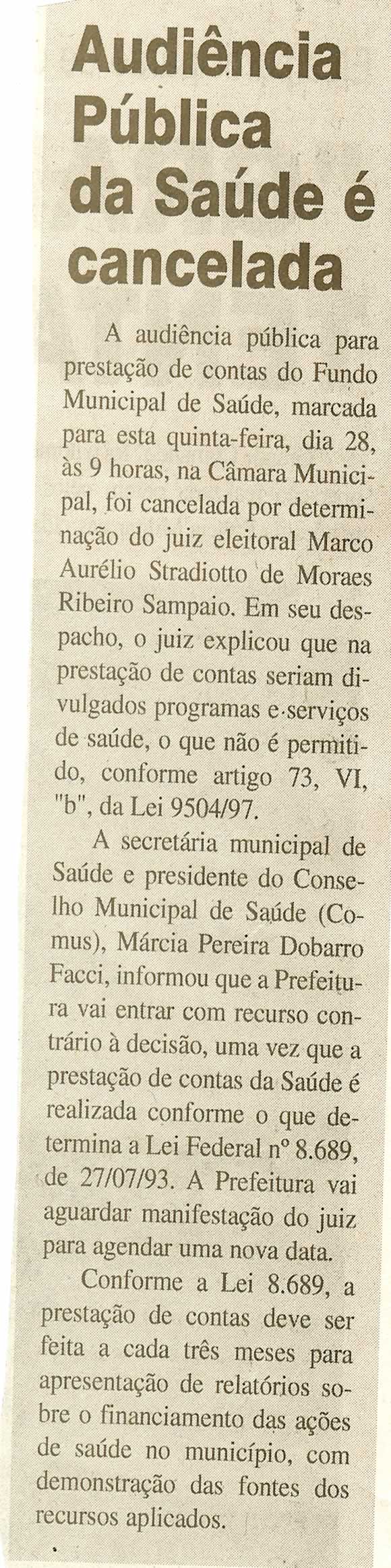 Jornal da Cidade - 27/08/2008