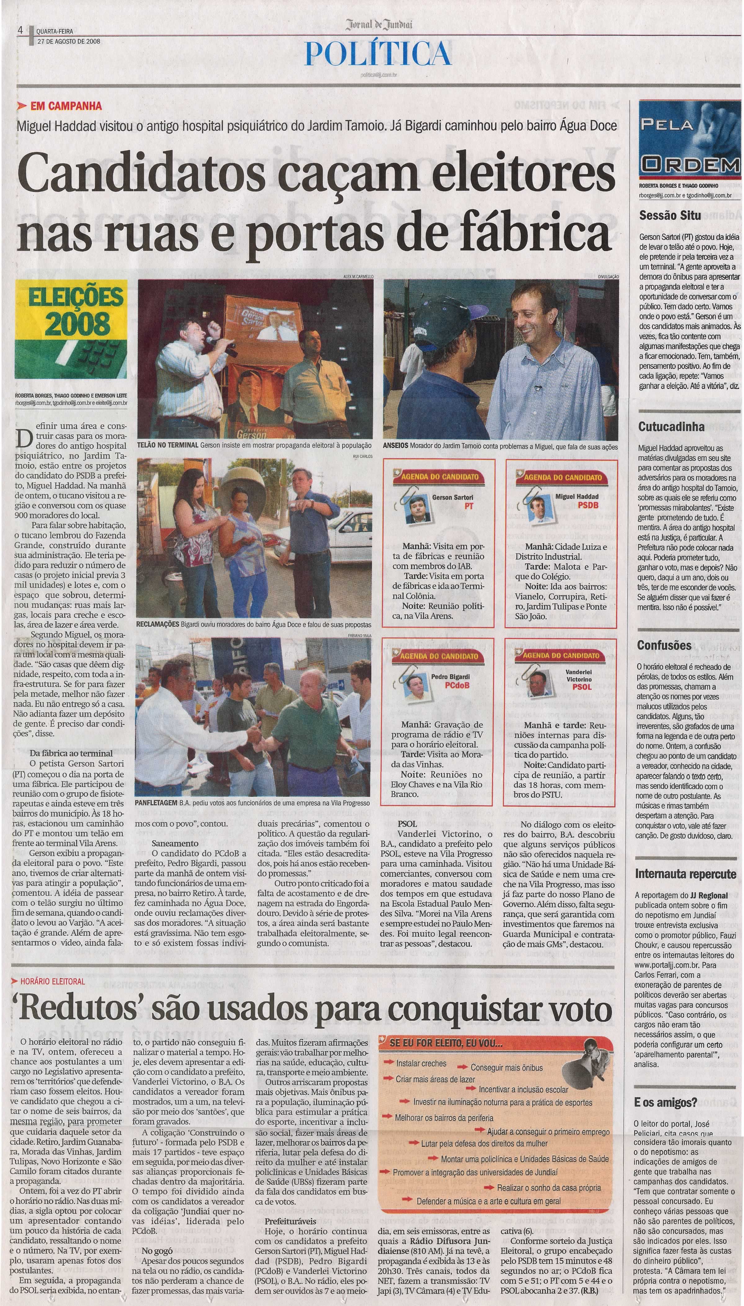Jornal de Jundiaí - 27/08/2008