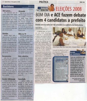 Bom Dia Jundiaí - 27/08/2008