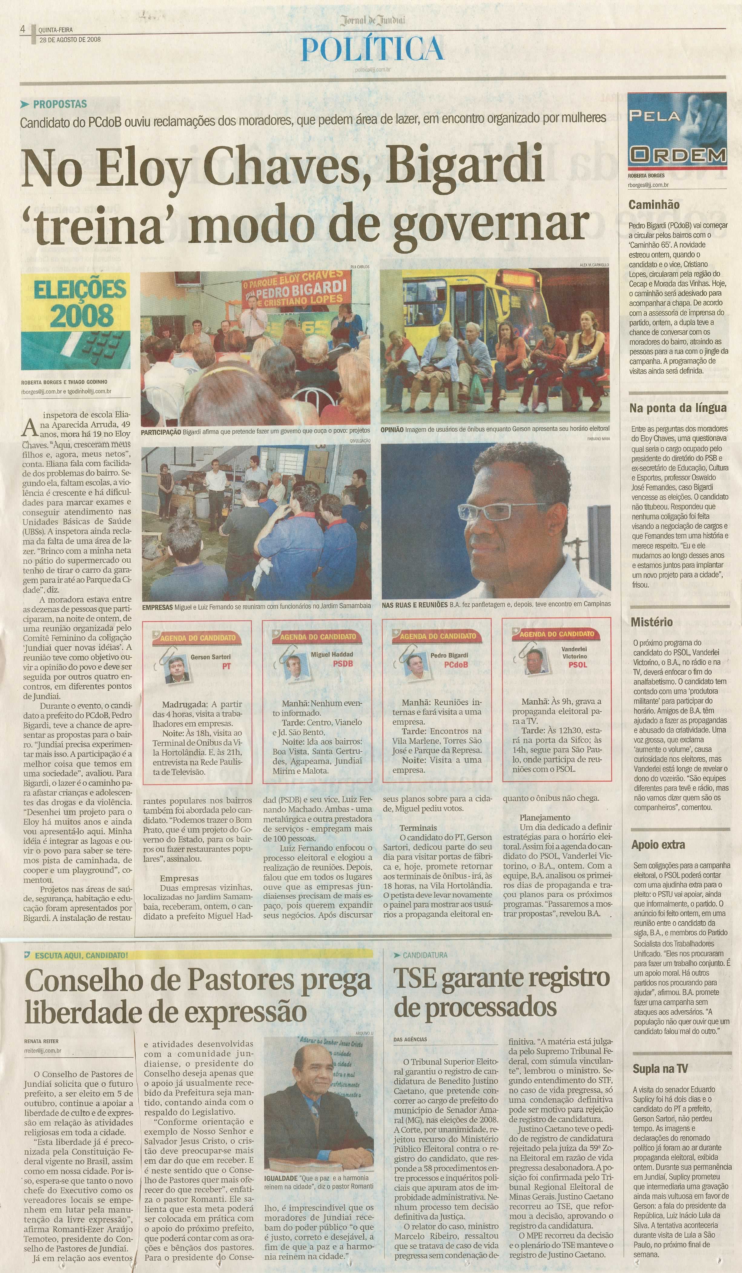 Jornal de Jundiaí - 28/08/2008