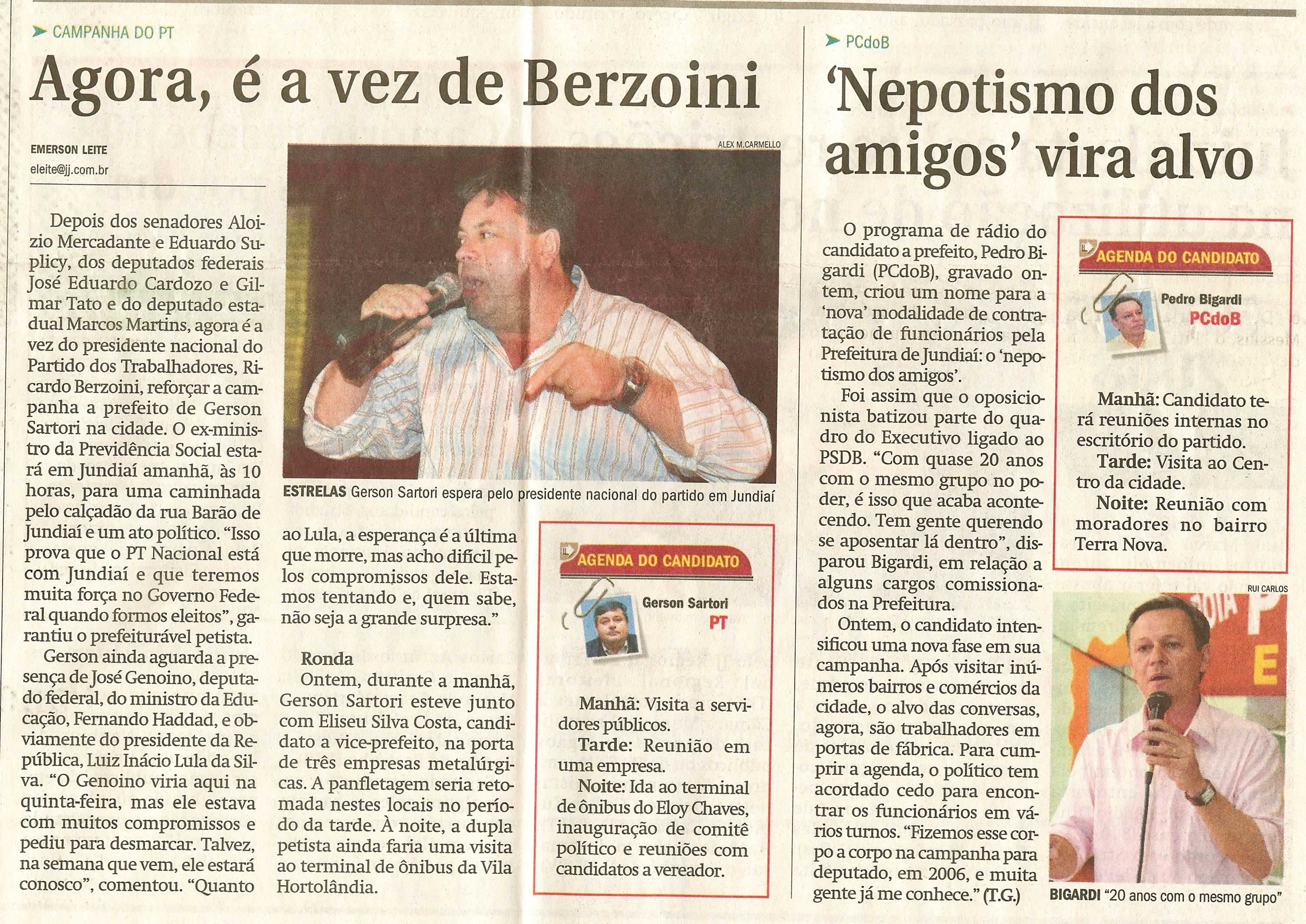 Jornal de Jundiaí - 29/08/2008