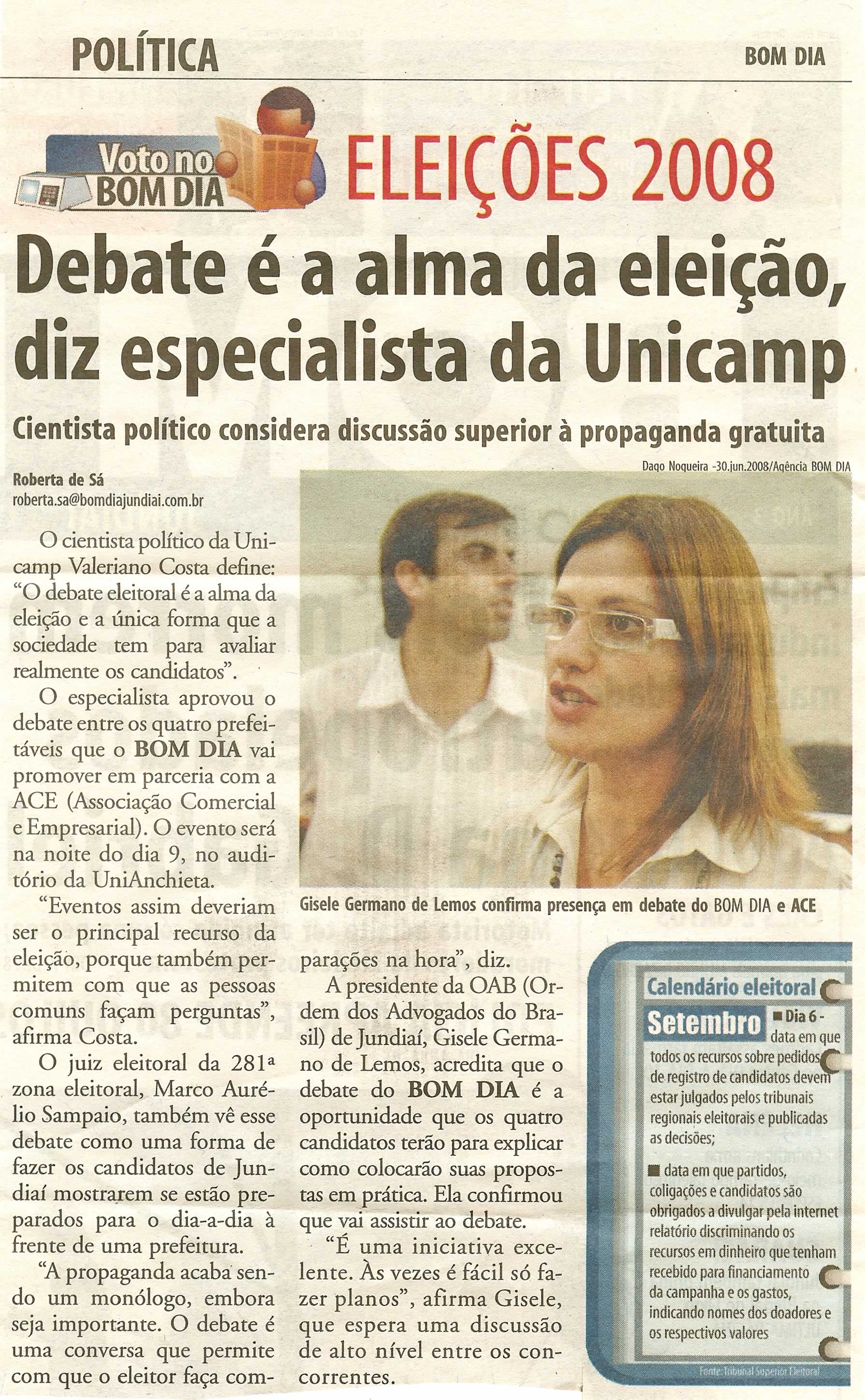 Bom Dia Jundiaí - 29/08/2008