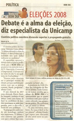 Bom Dia Jundiaí - 29/08/2008