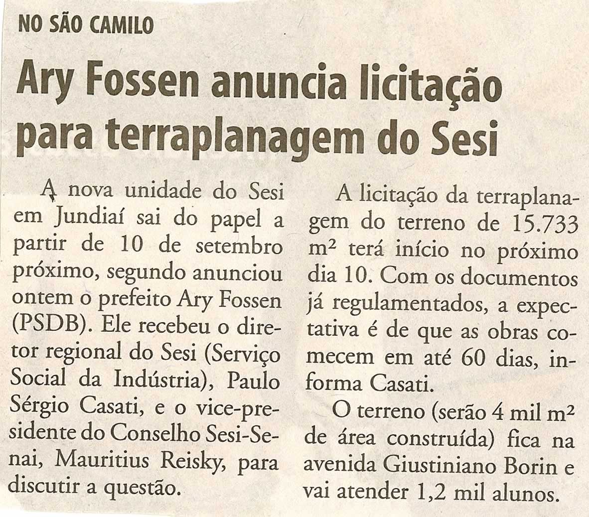 Bom Dia Jundiaí - 29/08/2008