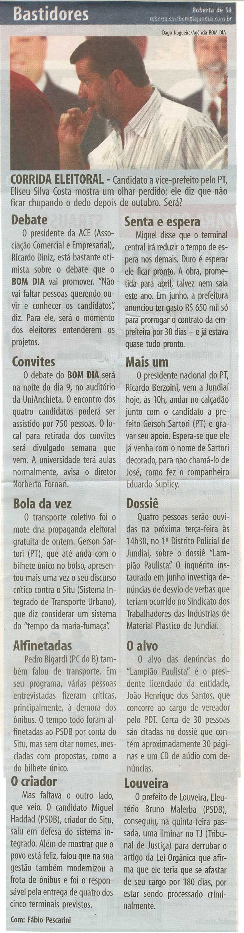 Bom Dia Jundiaí - 30/08/2008