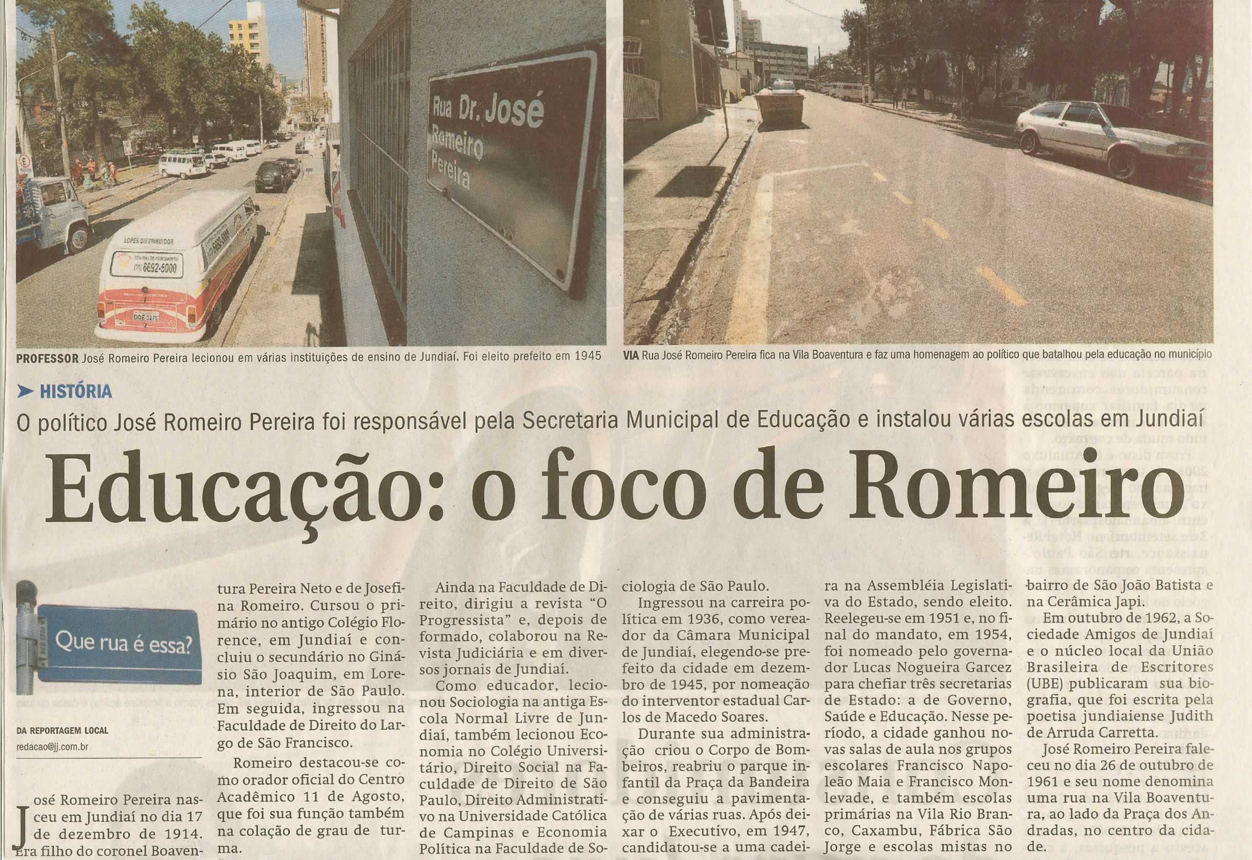 Jornal de Jundiaí - 31/08/2008