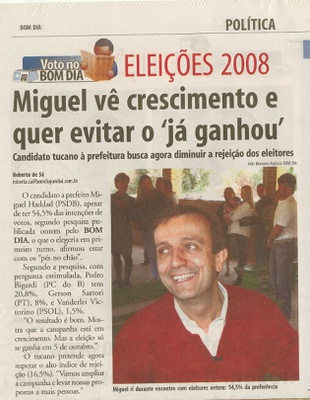Bom Dia Jundiaí - 01/09/2008