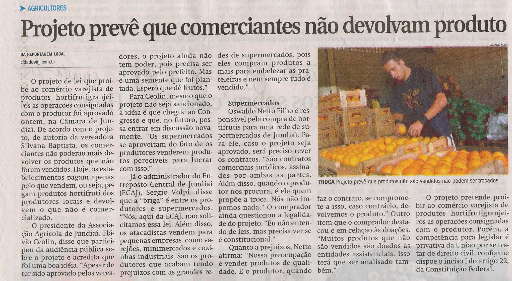Jornal de Jundiaí - 03/09/2008