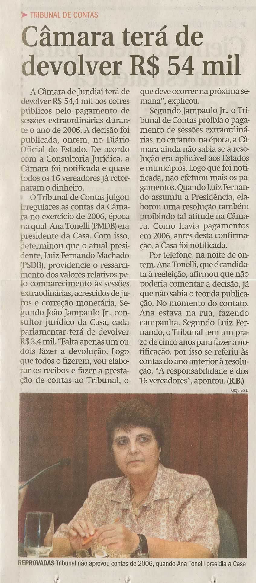 Jornal de Jundiaí - 04/09/2008