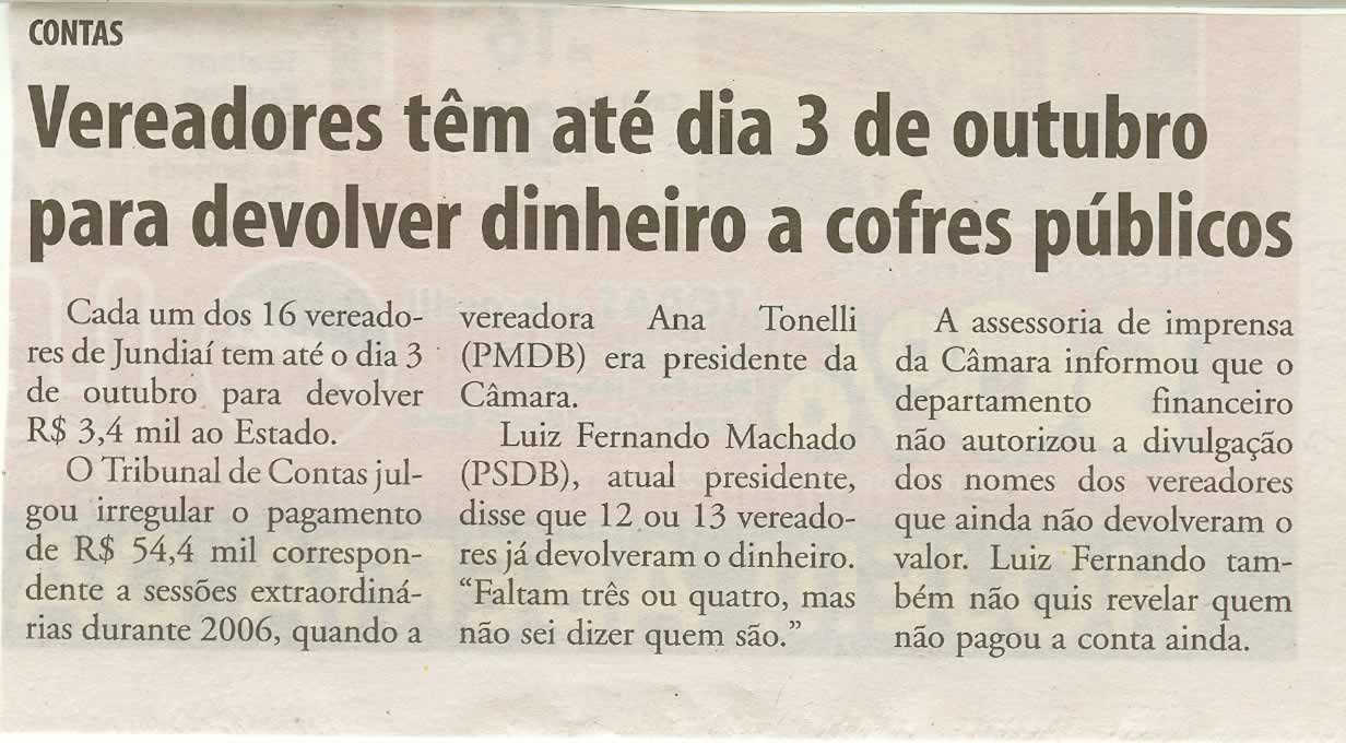 Bom Dia Jundiaí - 05/09/2008