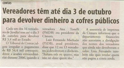 Bom Dia Jundiaí - 05/09/2008