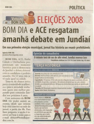 Bom Dia Jundiaí - 08/09/2008