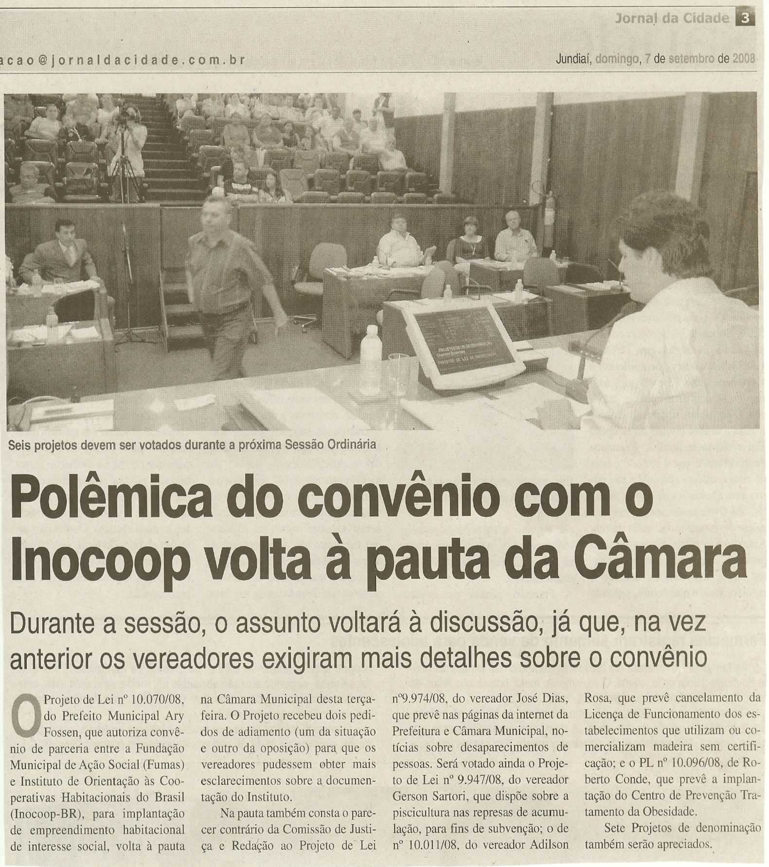 Jornal da Cidade - 07/09/2008