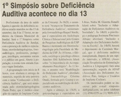 Jornal da Cidade - 07/09/2008