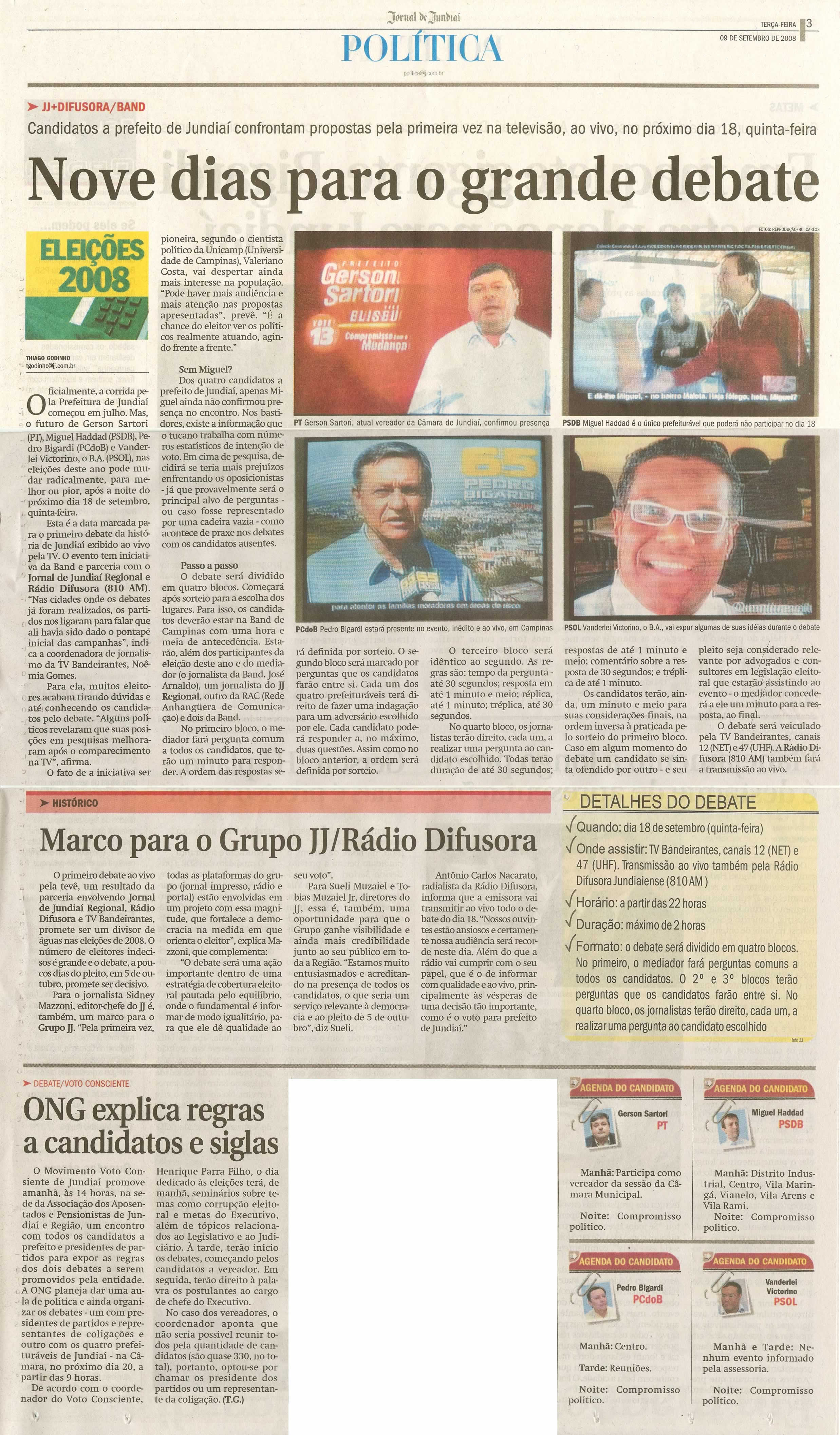 Jornal de Jundiaí - 09/09/2008
