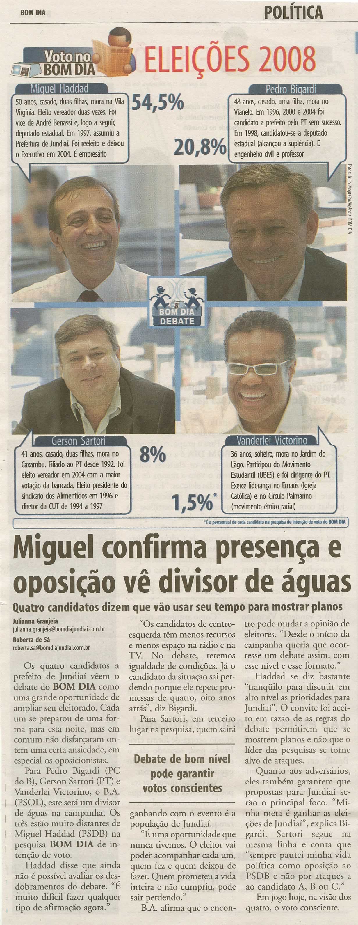 Bom Dia Jundiaí - 09/09/2008