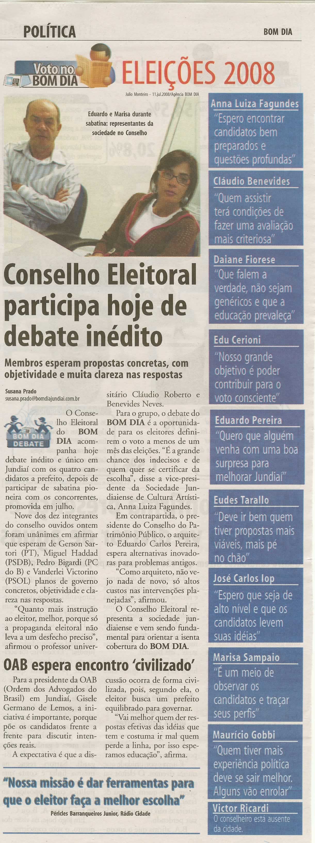 Bom Dia Jundiaí - 09/09/2008
