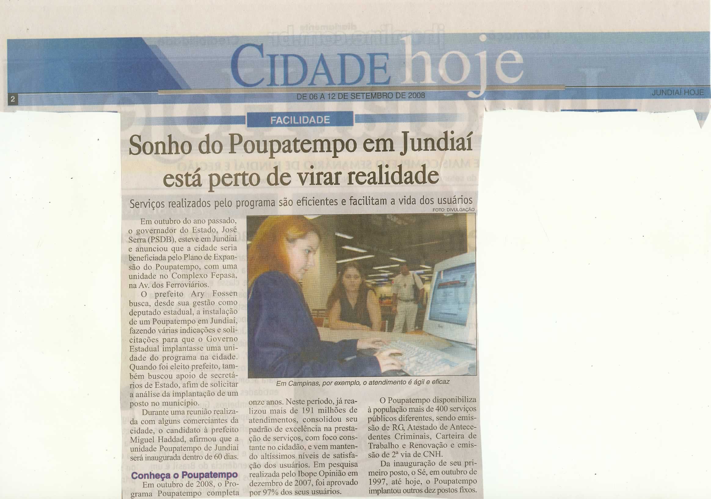 Jundiaí Hoje - 06/09/2008