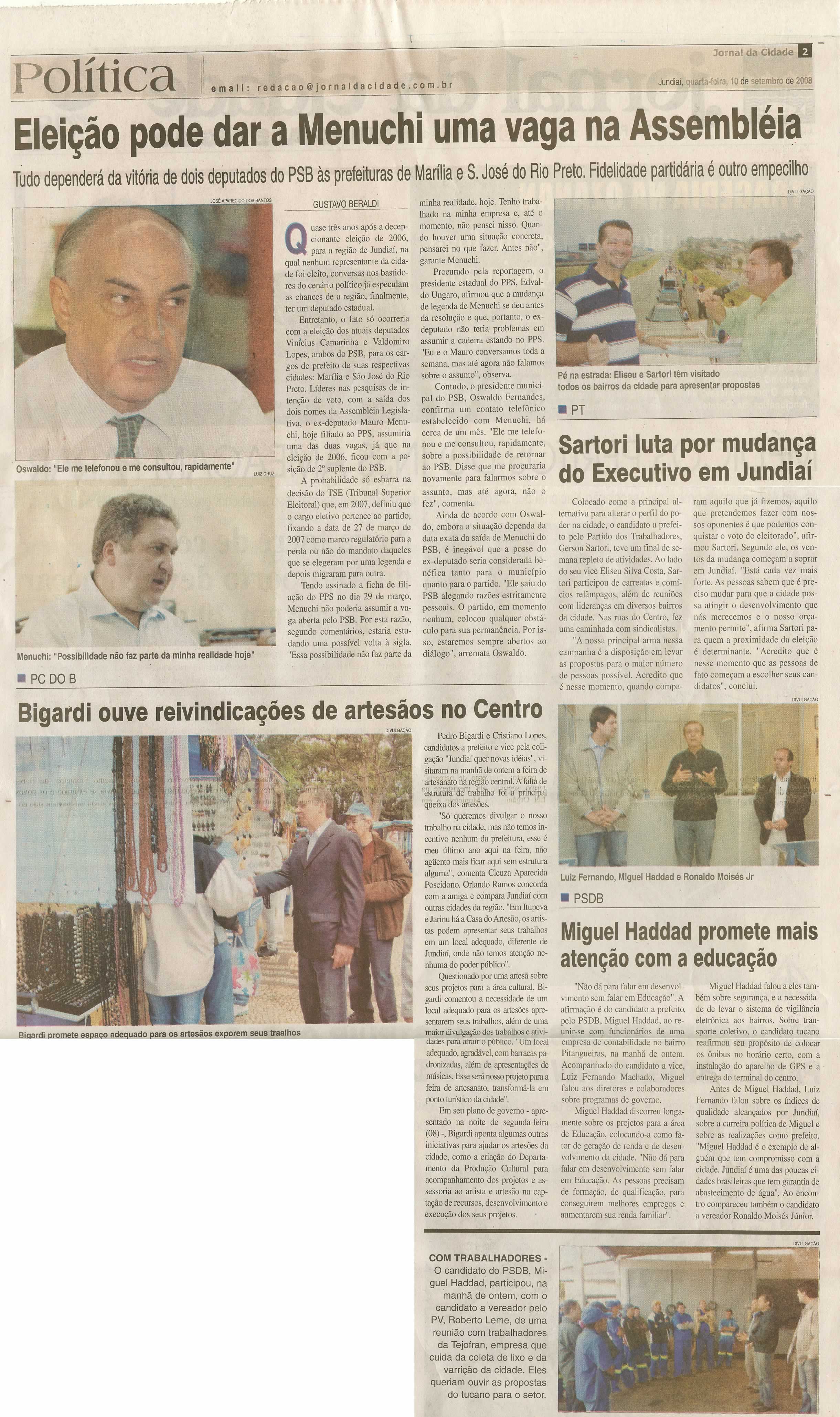 Jornal da Cidade - 10/09/2008