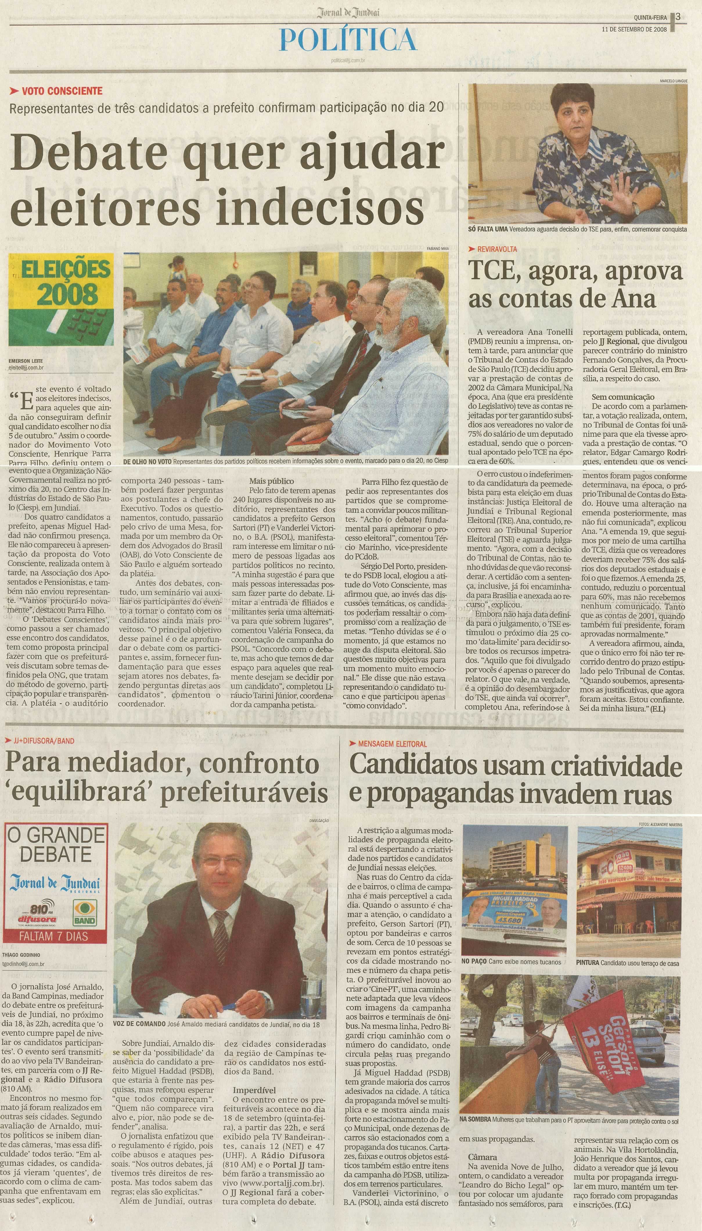 Jornal de Jundiaí - 11/09/2008