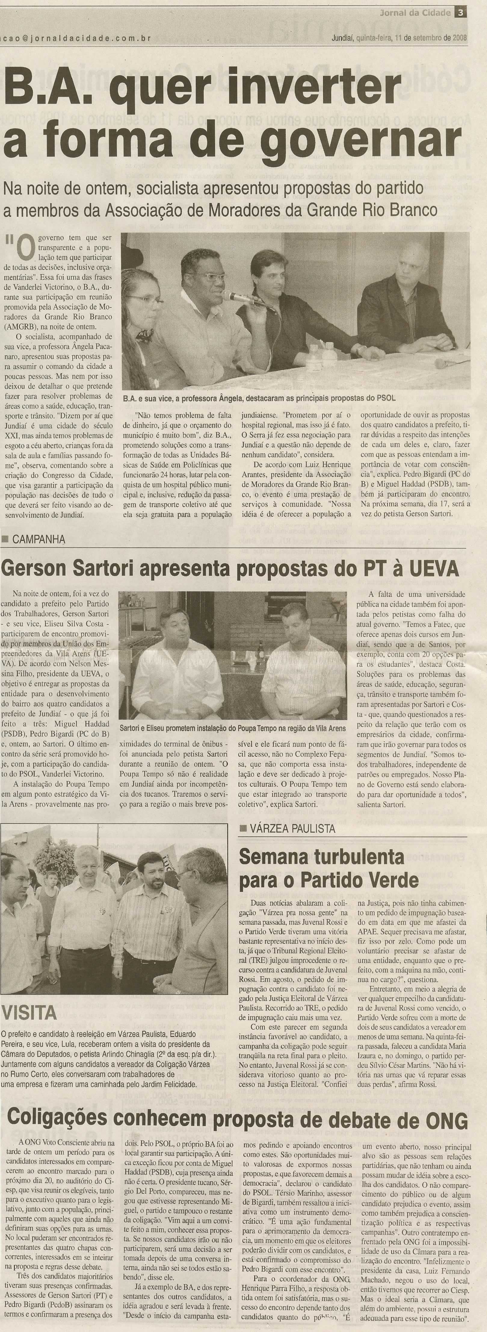 Jornal da Cidade - 11/09/2008