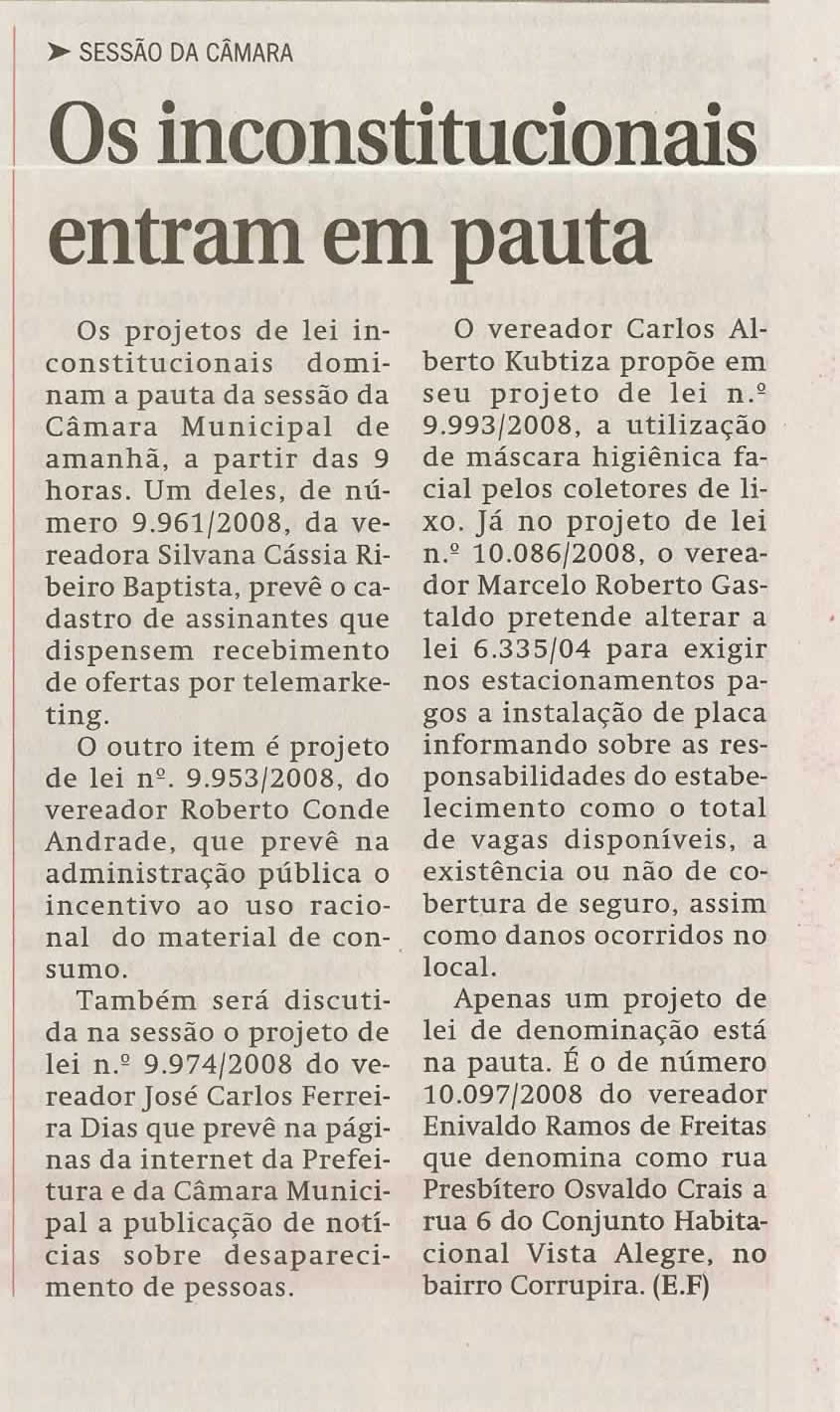 Jornal de Jundiaí - 15/09/2008