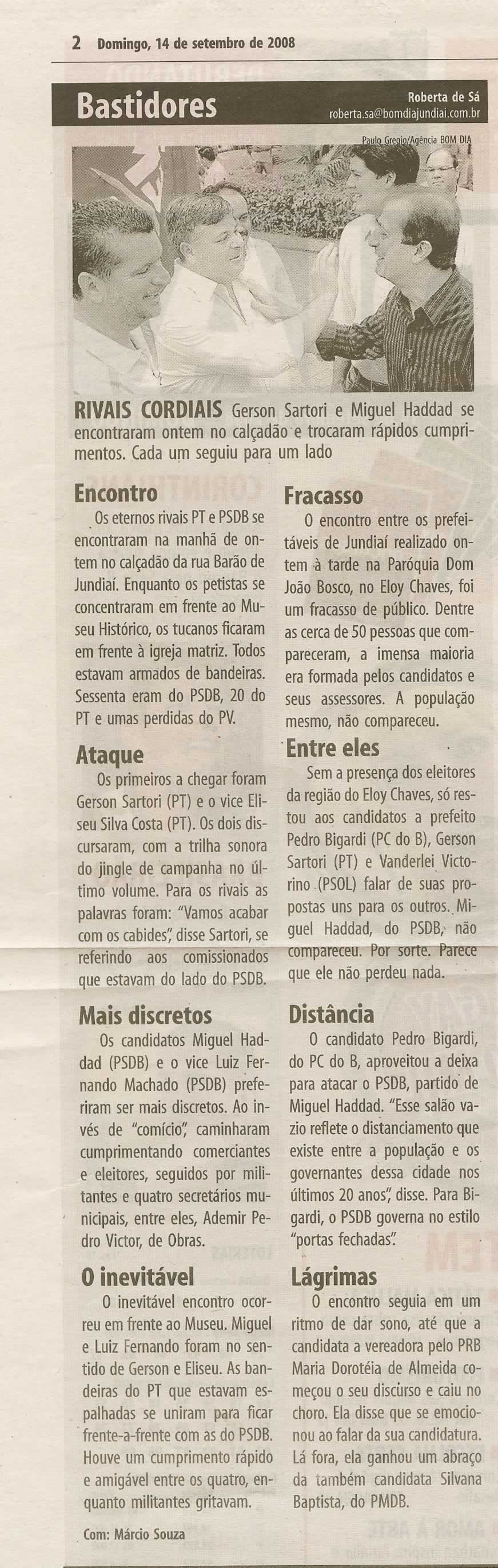 Bom Dia Jundiaí - 14/09/2008